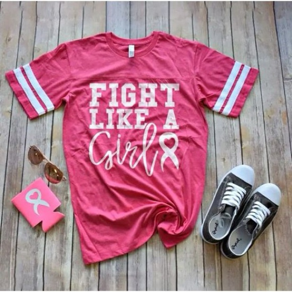 BRAND NEW WITH TAGS Fight Like a Girl Cancer Tee